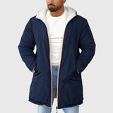 Leon – Herren Fleecejacke mit Kapuze und Reißverschluss