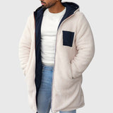 Leon – Herren Fleecejacke mit Kapuze und Reißverschluss