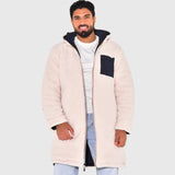 Leon – Herren Fleecejacke mit Kapuze und Reißverschluss