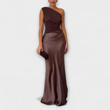 Elegantes Maxikleid mit einem Schulterträger