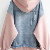 Ellen - Zweifarbige Jeansjacke
