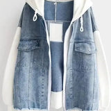 Ellen - Zweifarbige Jeansjacke