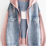 Ellen - Zweifarbige Jeansjacke