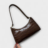 Cécile. - Glänzende Lederhandtasche