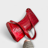 Cécile. - Glänzende Lederhandtasche