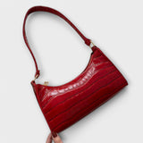 Cécile. - Glänzende Lederhandtasche