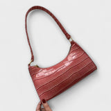 Cécile. - Glänzende Lederhandtasche