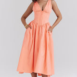 Kateřina – Exklusive romantische Midi-Kleid