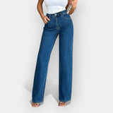 Mia - Hohe Jeans mit bequemem, weitem Schnitt