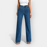 Mia - Hohe Jeans mit bequemem, weitem Schnitt