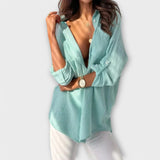 Jessica - Orange luftige Bluse