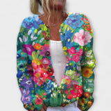 Fenya - Bunter Cardigan mit Blumenmuster