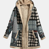 Nova - Monochromatyczna Retro Kropkowana Fleece'ówka