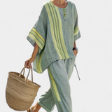 Lorena - Boho Set aus Leinen und Bambus
