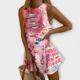 Mirava – Mini-Kleid mit pinkem Druck