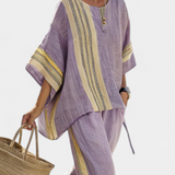 Lorena - Boho Set aus Leinen und Bambus