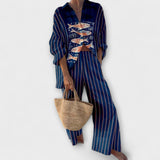 Valisa - Set mit Koi-Motiv in Blau