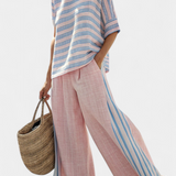Cecília - Set aus rosa Bambusleinen