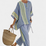 Lorena - Boho Set aus Leinen und Bambus
