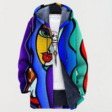 Jacke mit buntem Grafikdesign