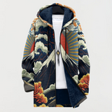 Jacke mit Bergaufgang-Motiv