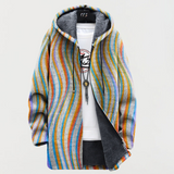 Jacke mit wellenförmigen Streifen
