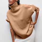 Katrielle - Hellblauer gemütlicher Rollkragenpullover