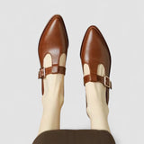 Apollonia - Mary Janes in Creme