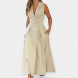 Midi-Kleid mit Kragen