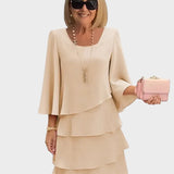 Élise – Elegante Kleid mit lockerer Passform und Rüschen