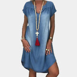 Ema - Lockeres Sommerkleid aus Denim