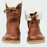 Valerie - Wasserdichte Lederstiefel mit Wollfutter