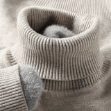 ARLO - Merinowolle Pullover mit hohem Kragen
