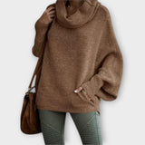 Ulrike - Beiger eleganter Rollkragenpullover