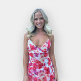 Maxi Kleid mit Rüschen