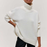 Katrielle - Hellblauer gemütlicher Rollkragenpullover