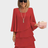 Élise – Elegante Kleid mit lockerer Passform und Rüschen
