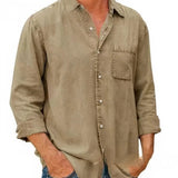 Hemd - Denim-Mischung Lang