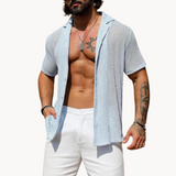 Hemd mit kurzen Ärmeln - Offenes Netz