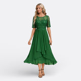 Mariana - Spitzenkleid mit Kurzen Ärmeln