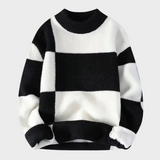 Geometrischer Pullover aus Wolle