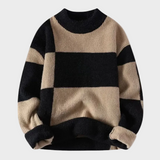Geometrischer Pullover aus Wolle
