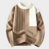 Pullover mit Nähakzenten in Zwei Farben