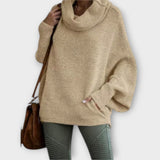 Ulrike - Beiger eleganter Rollkragenpullover
