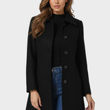 Josephine - Damen Winter Trenchcoat mit einem Knopf