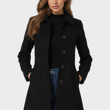 Josephine - Damen Winter Trenchcoat mit einem Knopf
