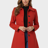 Josephine - Damen Winter Trenchcoat mit einem Knopf