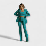 Selina - Stylisches 3-teiliges Set (Blazer, Top, Hose)