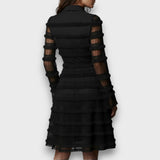Paulina – Transparente Midi-Kleid mit Fransen