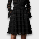 Paulina – Transparente Midi-Kleid mit Fransen